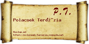 Polacsek Terézia névjegykártya
